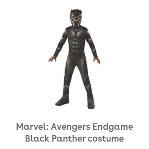 Rubie's Marvel: Avengers Endgame Child's Black Panther Costume & Mask